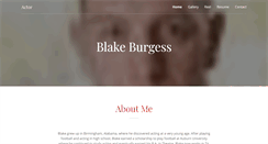 Desktop Screenshot of blakeburgessactor.com