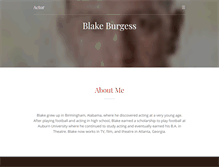 Tablet Screenshot of blakeburgessactor.com